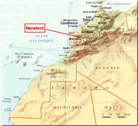 Morocco map