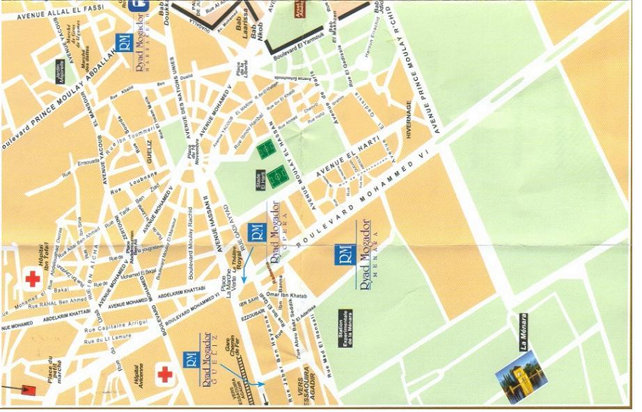 marrakech city map